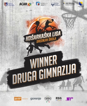 KOŠARKAŠI DRUGE GIMNAZIJE OSVOJILI PRVENSTVO SREDNJIH ŠKOLA KANTONA SARAJEVO